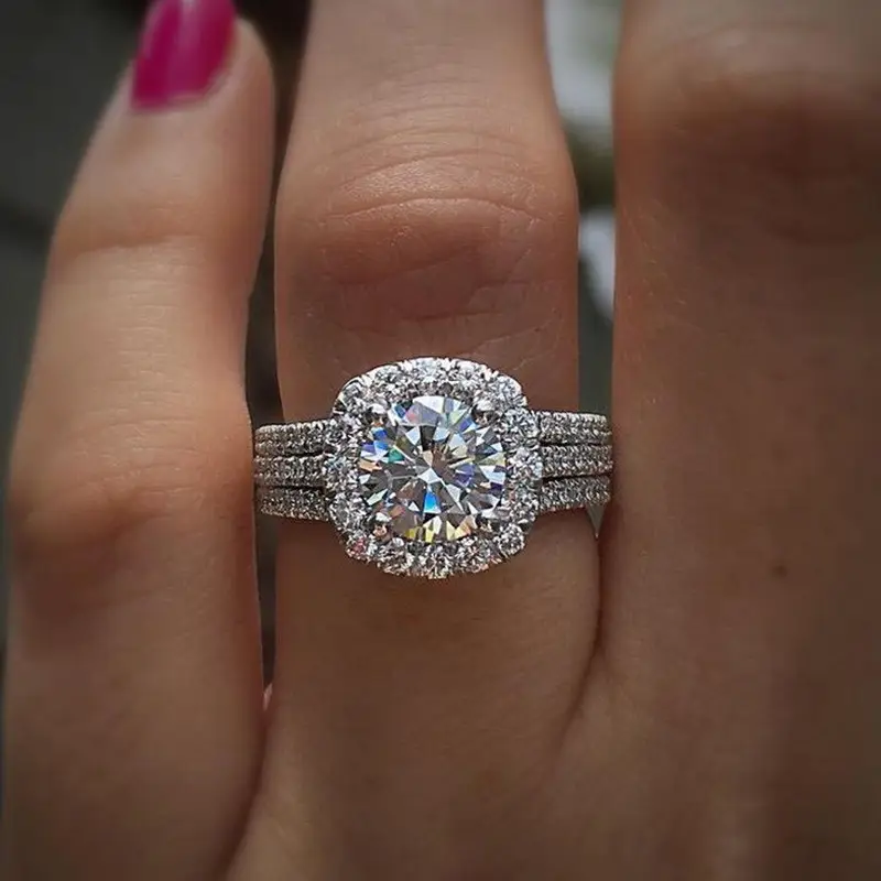 Bague en argent à plusieurs couches
