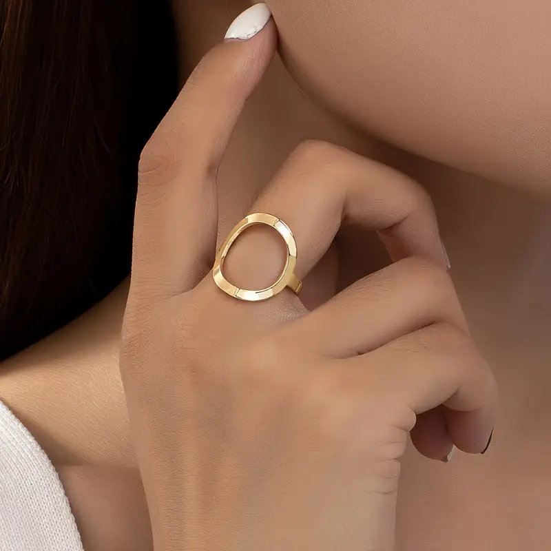 Bague fine dorée