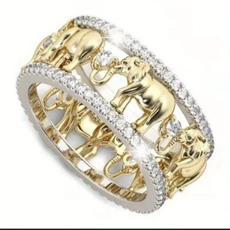Bague avec éléphants