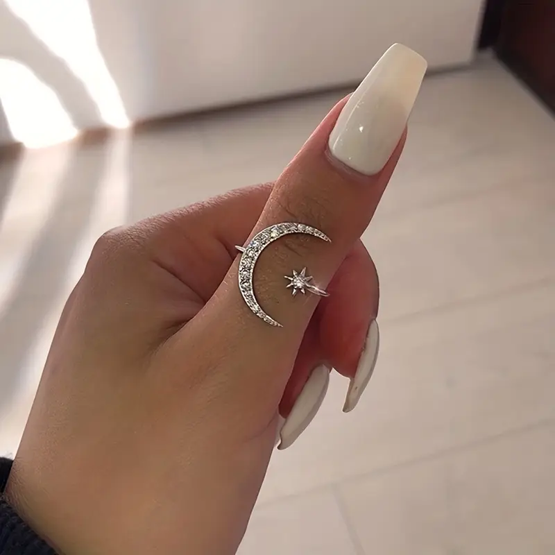 Bague en zirconia Argentée