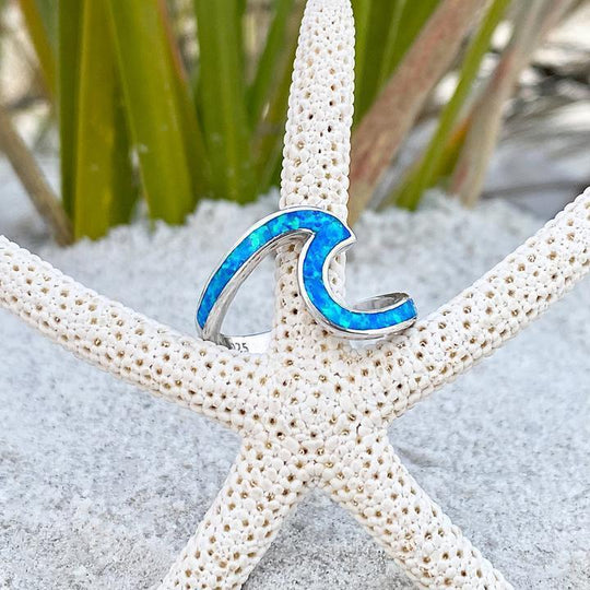 Bague en opale et argent