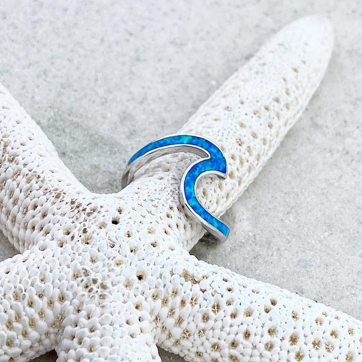 Bague en opale et argent