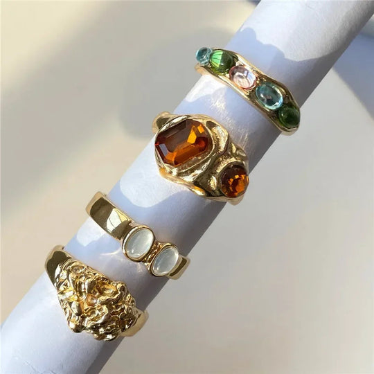 Ensemble d'anneaux Terra (lot de 4)