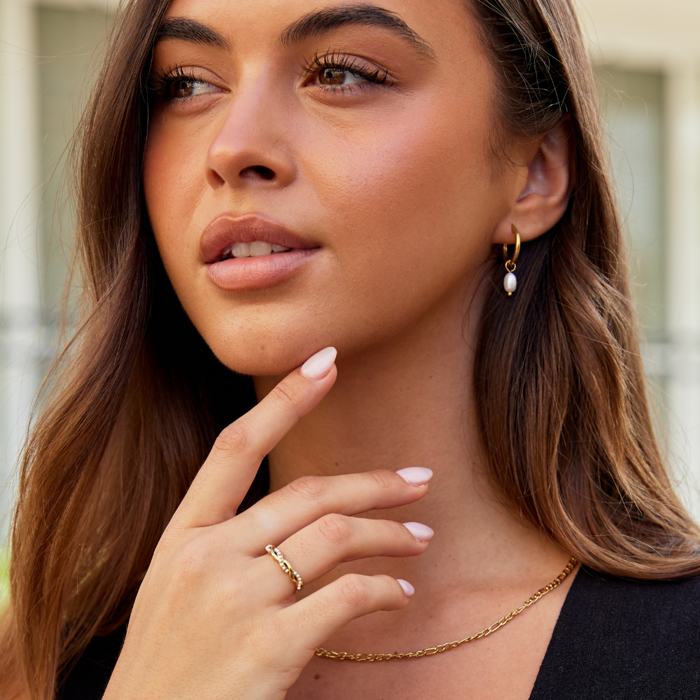 Bella Boucles d'oreilles en perles d'eau douce