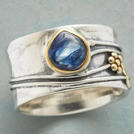 Bague de méditation en pierres de Bohème