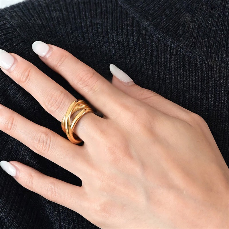 Bague superposée délicate et originale