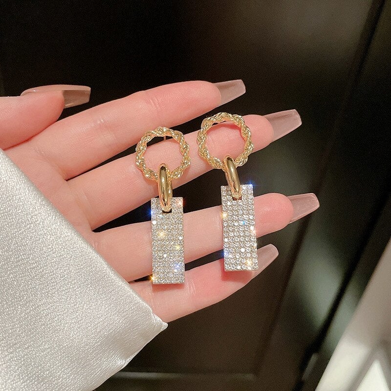 Boucles d'oreilles en zirconium et argent sterling