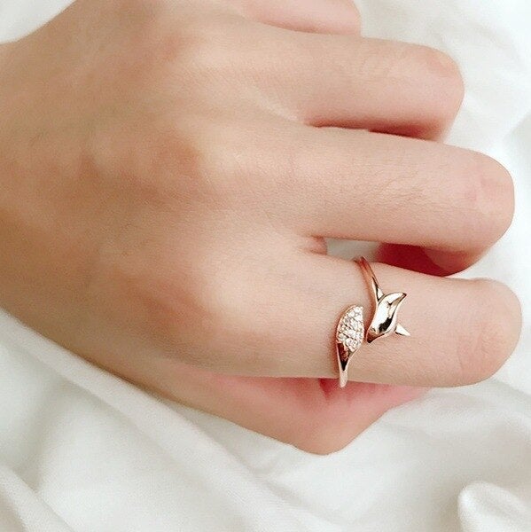 Bague en argent rose Fuchs