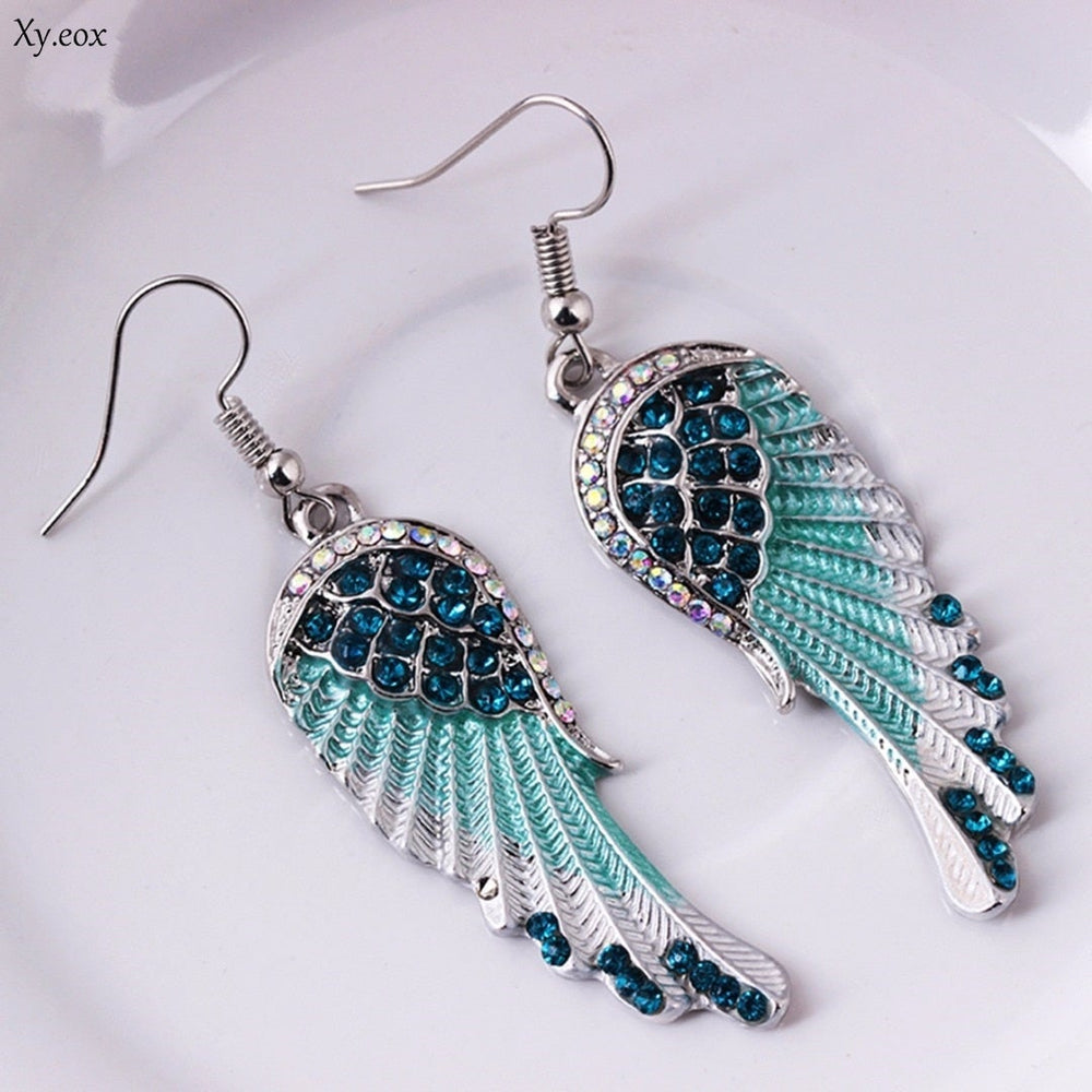 Boucles d'oreilles « Ailes d'ange » avec cristal