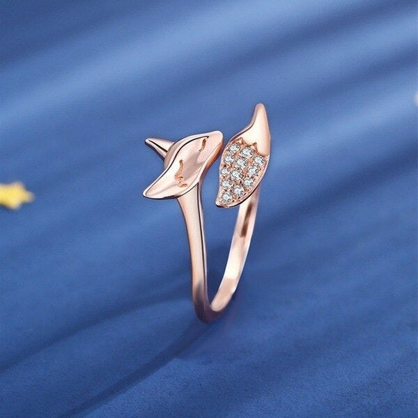 Bague en argent rose Fuchs