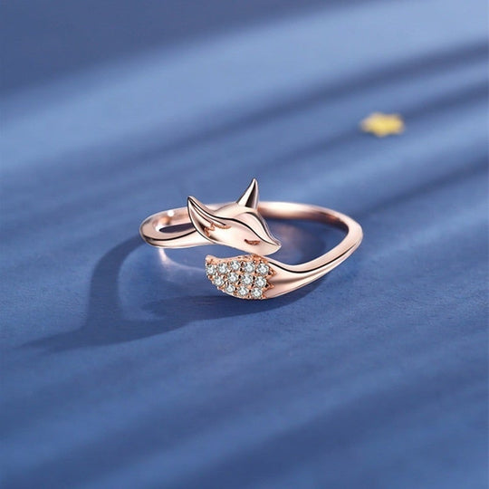 Bague en argent rose Fuchs