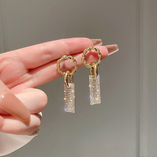 Boucles d'oreilles en zirconium et argent sterling