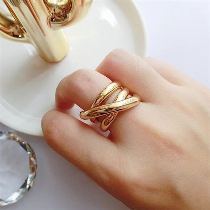 Bague superposée délicate et originale