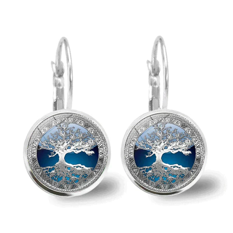 Boucles d'oreilles en argent "Arbre de Vie"
