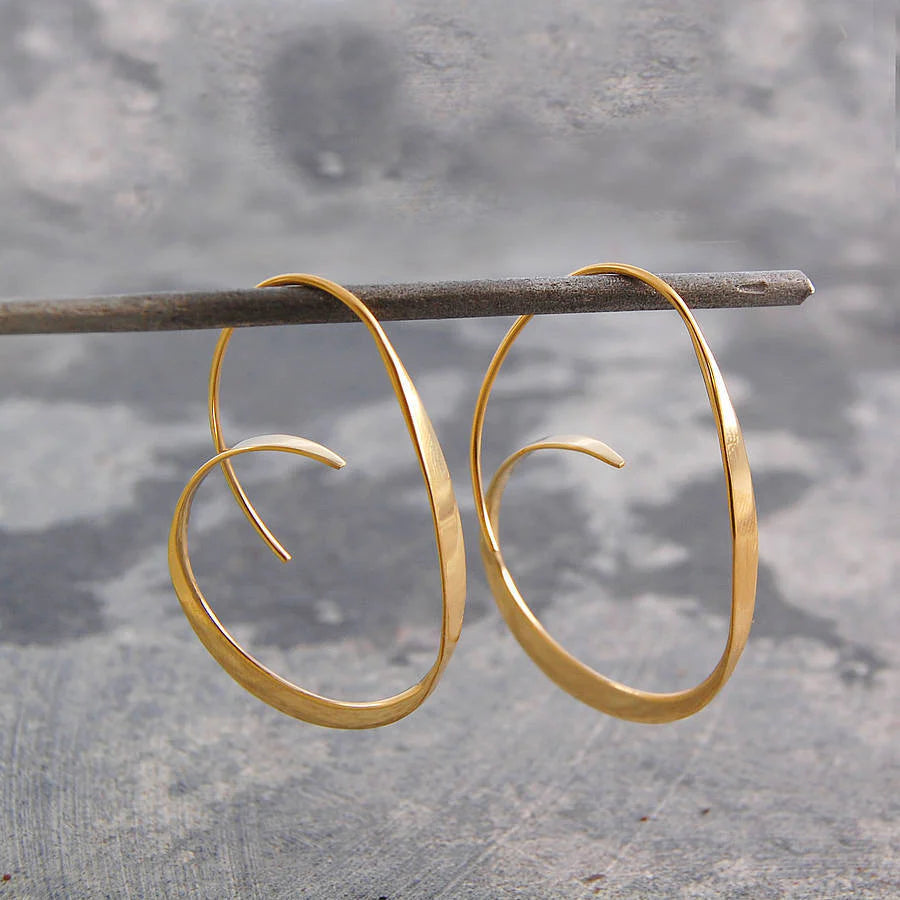 Boucles d'oreilles en spirale