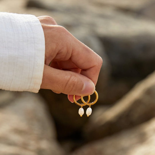 Bella Boucles d'oreilles en perles d'eau douce