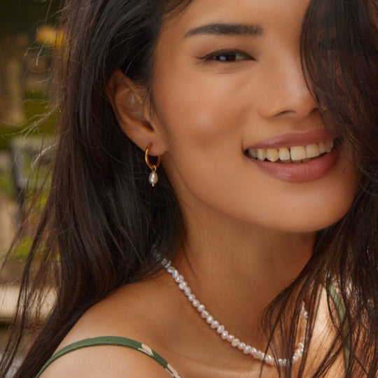 Bella Boucles d'oreilles en perles d'eau douce