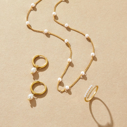 Bella Boucles d'oreilles en perles d'eau douce