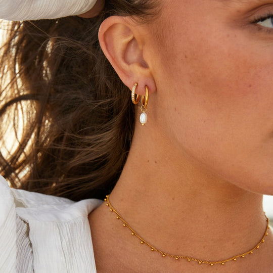 Bella Boucles d'oreilles en perles d'eau douce
