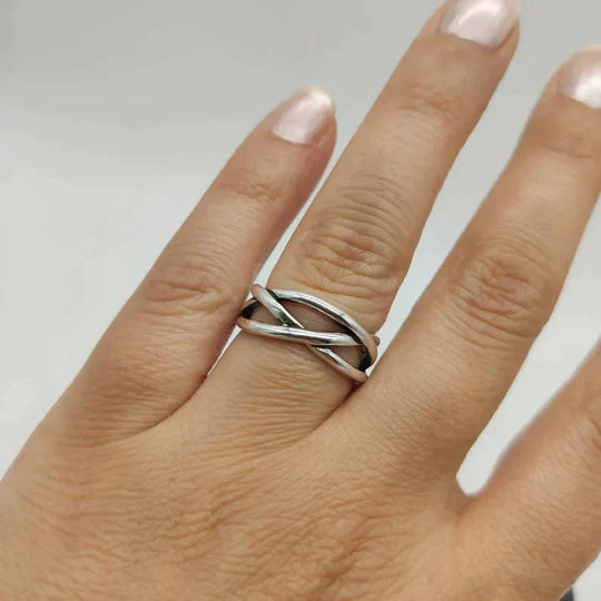 Bague en argent ajustable