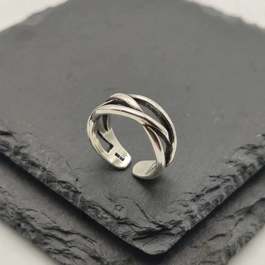 Bague en argent ajustable
