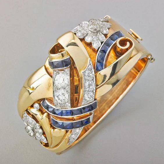 Bague Vintage en or avec zirconium