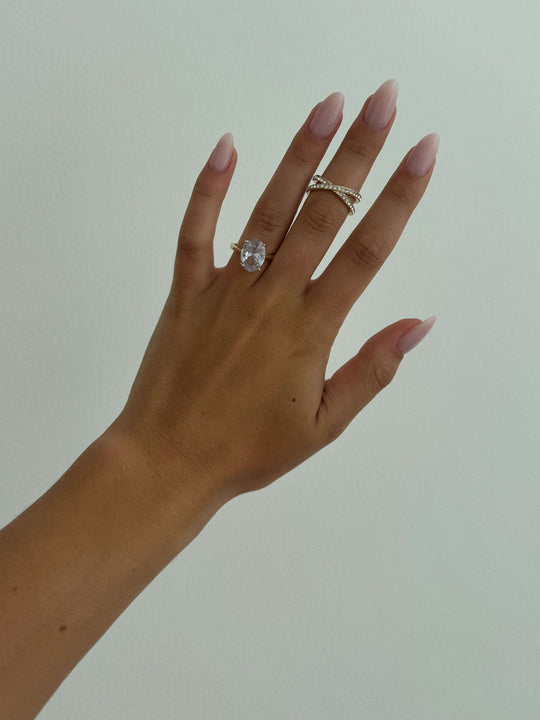Avianna Bague ovale en zircone